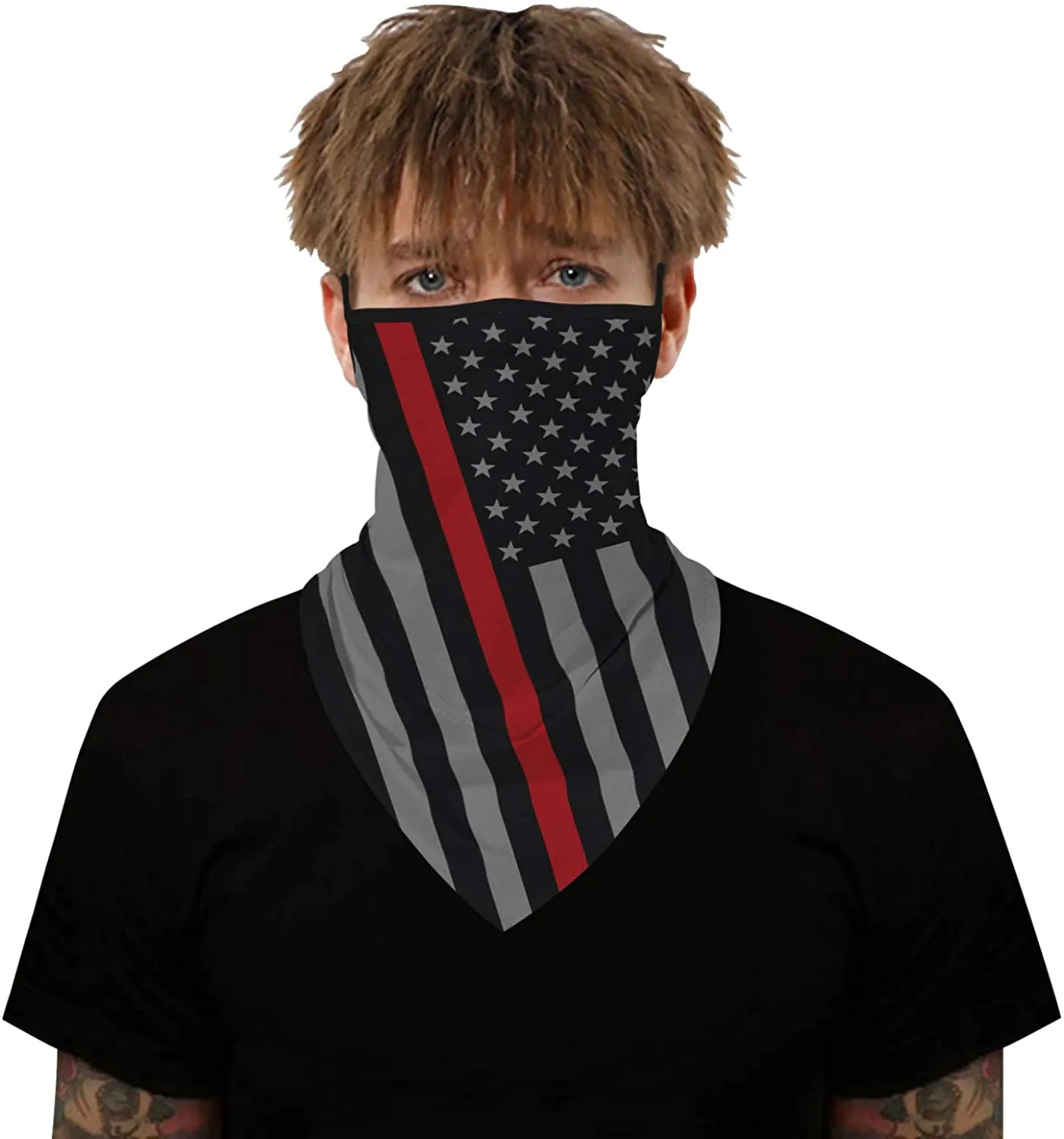 2pcs Earloops Balaclava Face Scarf Neck Gaiters for Dust Wind Motorcycle