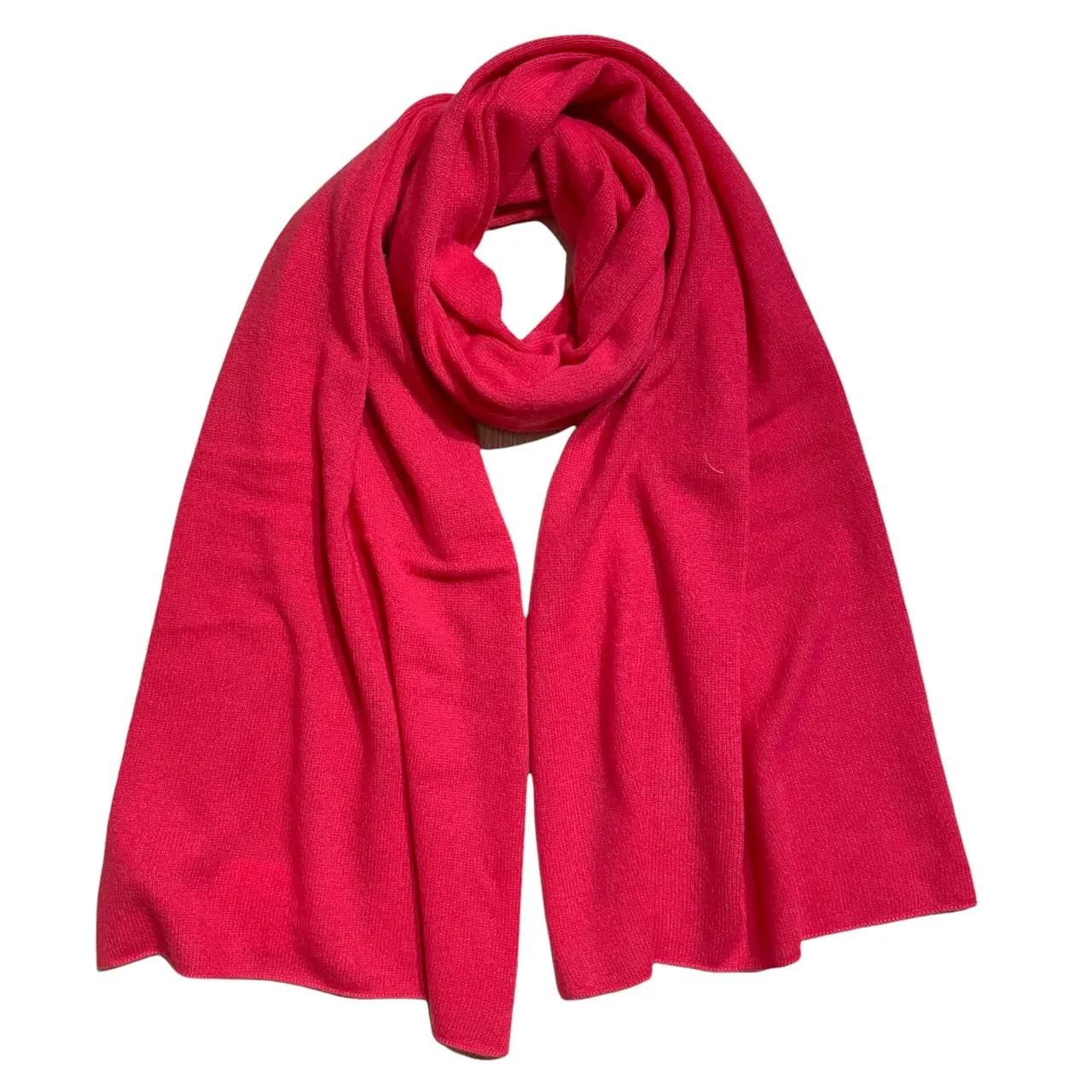 Cerise Pink Cashmere Travel Wrap