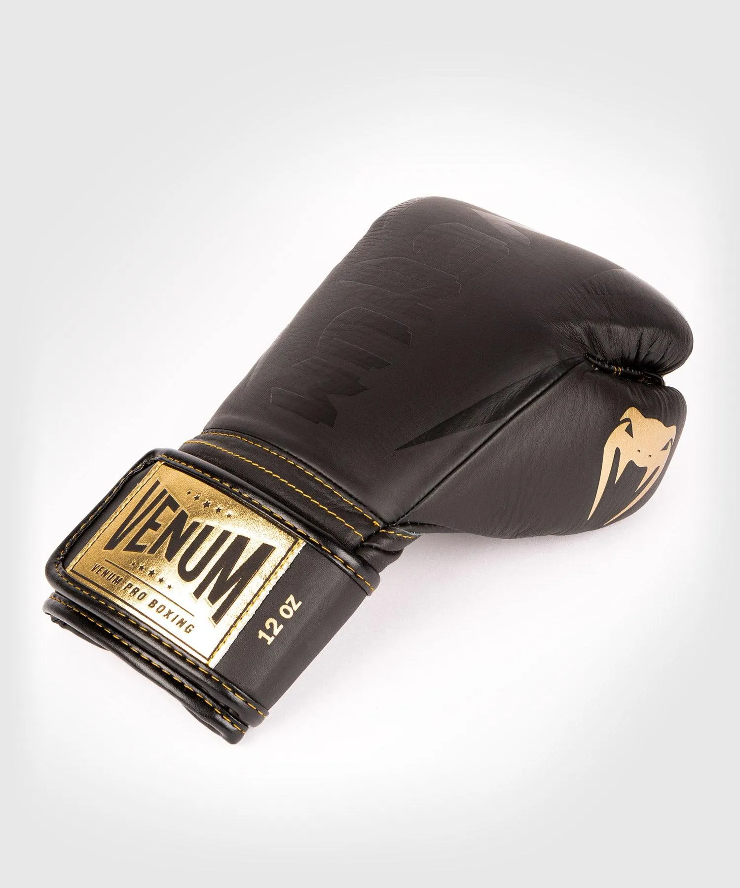 Guantes de Boxeo profesional Venum Hammer – Velcro - Negro/Negro-Oro