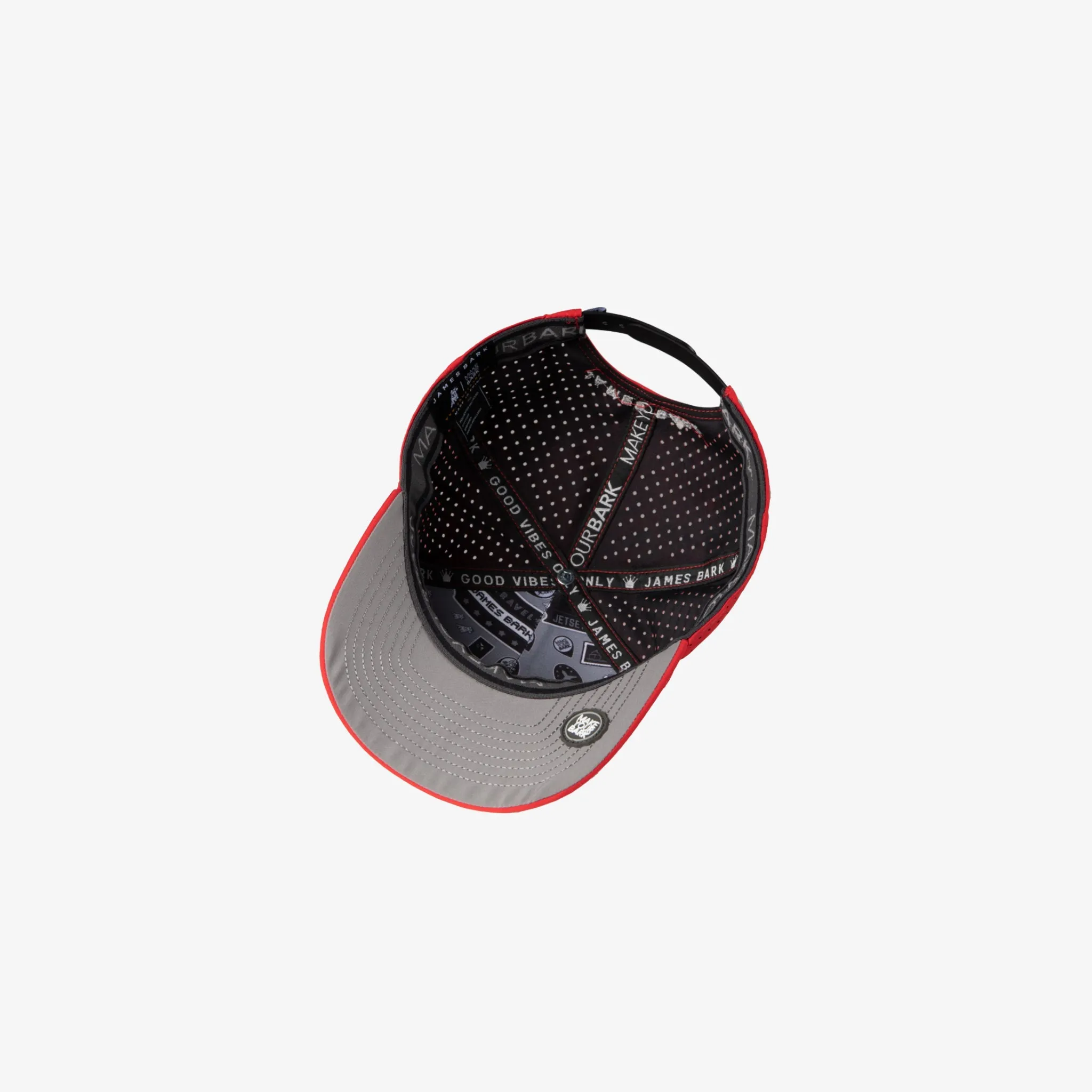 James Bark Red Recycled Cap