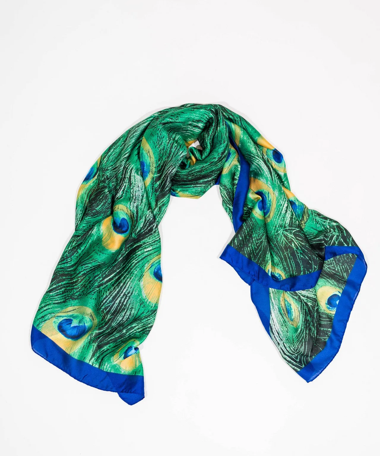 Peacock Silk Scarf
