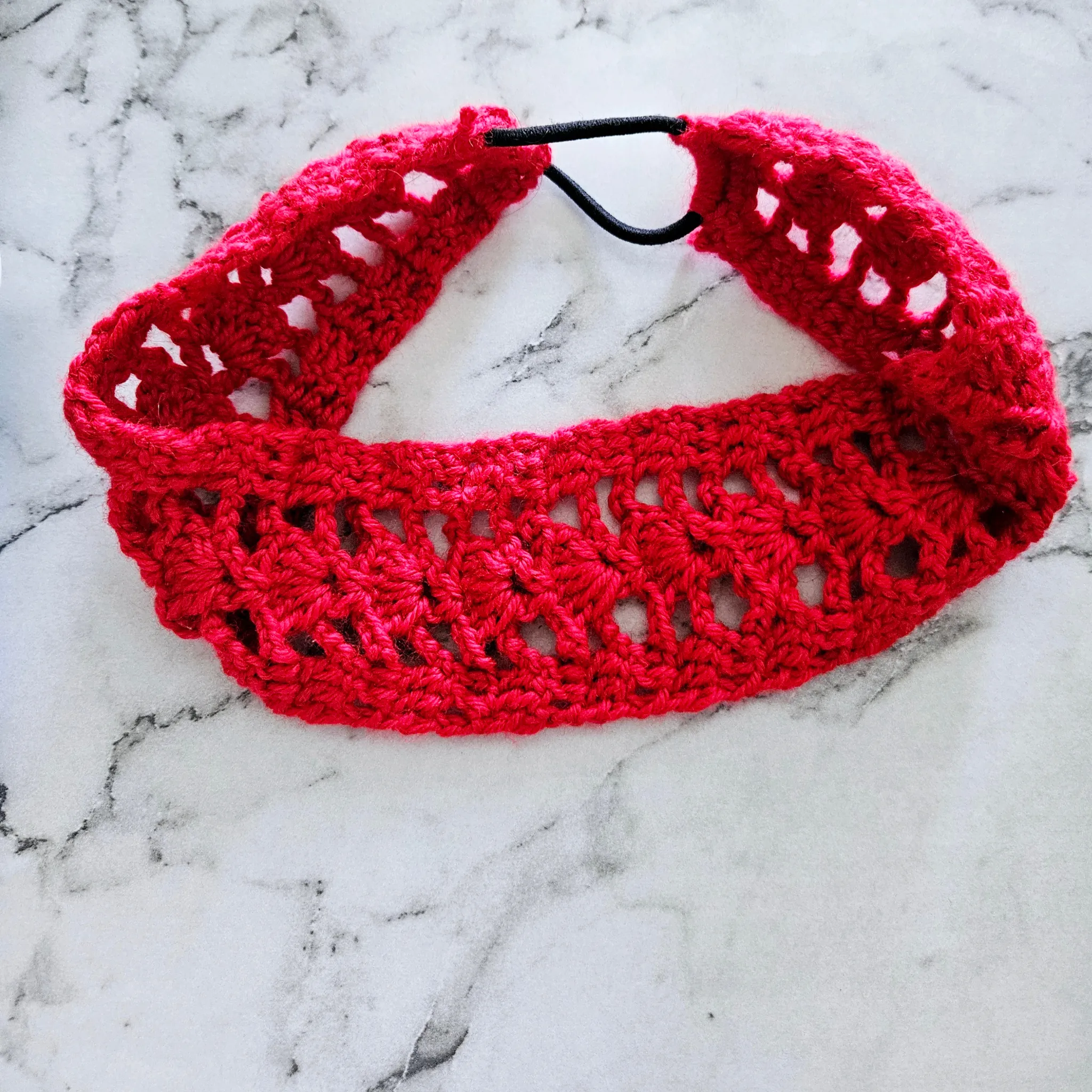Rita Rosa Shell Wide Crochet Headbands: Coastal Chic