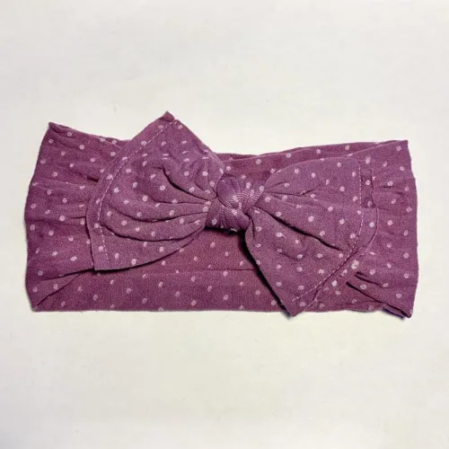 Sugar   Maple Baby Classic Bow Headband DOTS