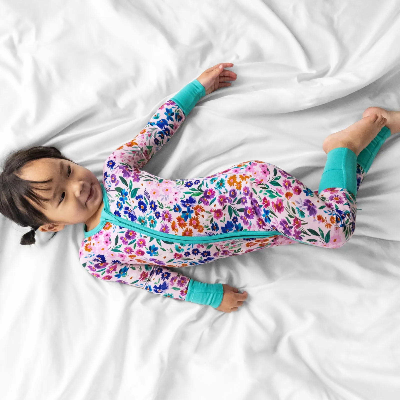 Sweet Pea Floral Zippy